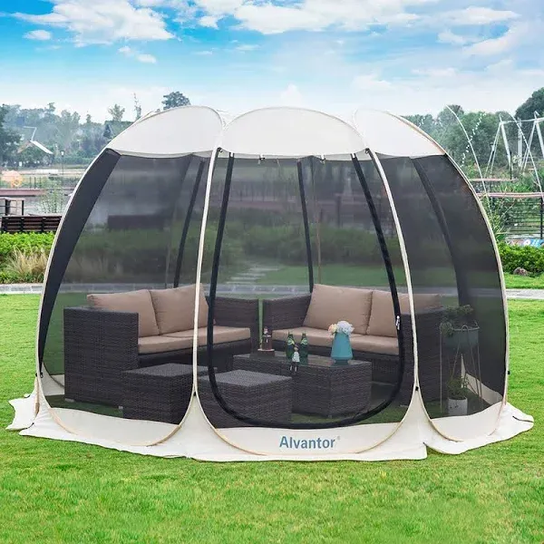 Leedor Screen House Room Pop Up Camping Tent Gazebo Alvantor