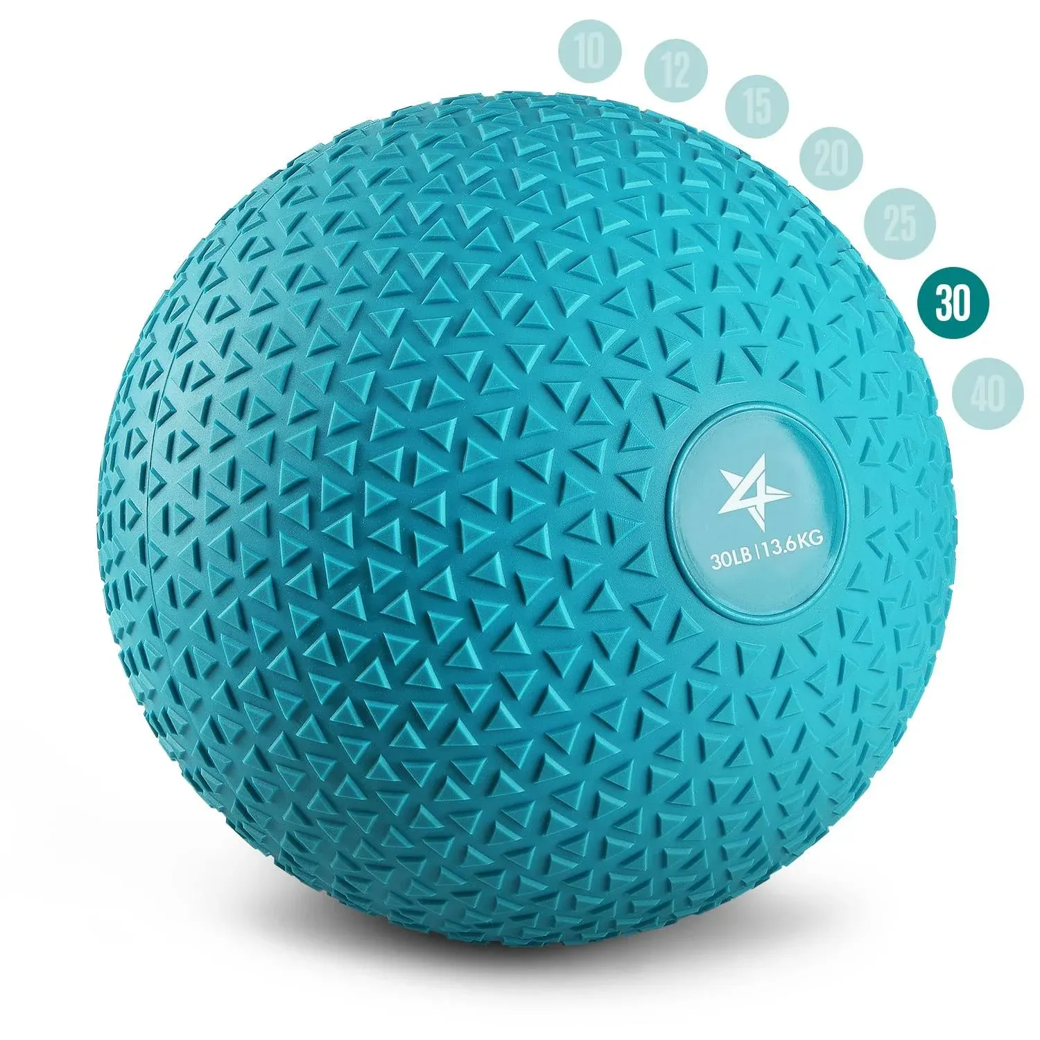 Yes4all Slam Ball, 10-40lb Medicine Ball, Durable PVC Sand Filled Workout Dynamic Weighted Balls for Exercise Core Strengthen