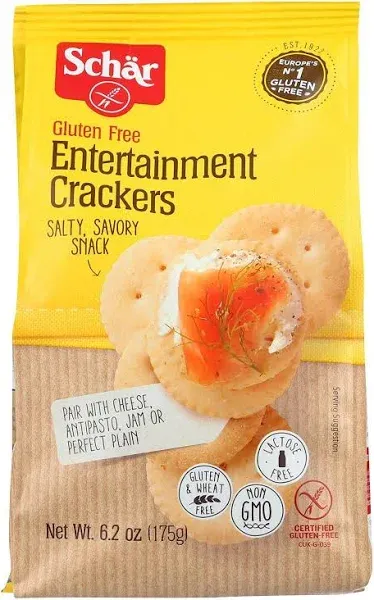 Schar Entertainment Crackers Gluten Free