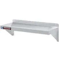 DuraSteel Stainless Steel Wall Shelf - 36&#034; Wide x 12&#034; Deep Commercial Grade -NSF