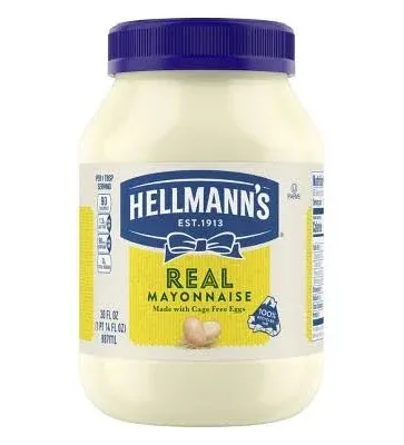 Hellman's Real Mayo Mayonnaise, Made With Cage Free Eggs, 30oz (Pack of 2, Total of 60 Oz)