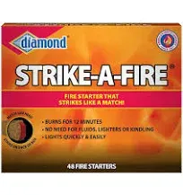 Diamond 48-Pack Strike-A-Fire Starter Match Sticks Firestarter Log Long Burn