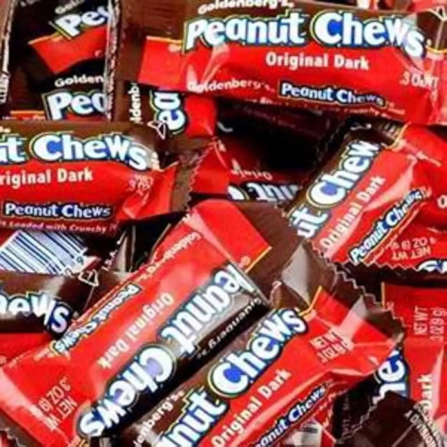 Original Dark Chocolate Goldenberg&#039;s Peanut Chews, 2 Lbs