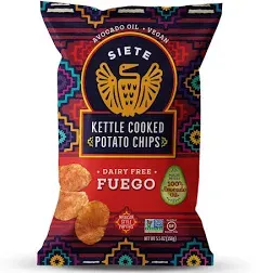 Siete Kettle Cooked Potato Chips Fuego 5.5 oz