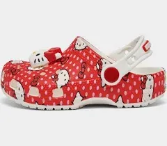 Crocs Toddler Hello Kitty Red Classic Clog Red