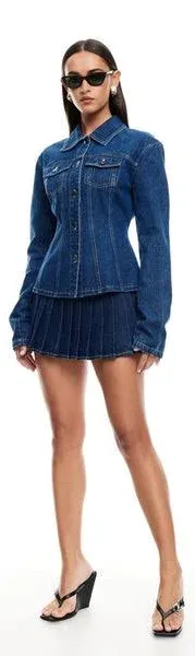 Lioness Rider Mini Skort Blue Denim, M