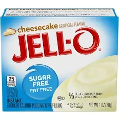 Jell-O Instant Sugar Free White Chocolate Pudding & Pie Filling, 1 oz