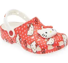 Hello Kitty Classic Clog Infant Toddler Sandals (Red)