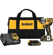 DeWalt DCF840C2 20V MAX* 1/4" Brushless Cordless Impact Driver Kit