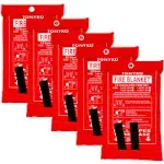 TONYKO Emergency Fire Blankets, Flame Retardant Protection and Heat Insulation D