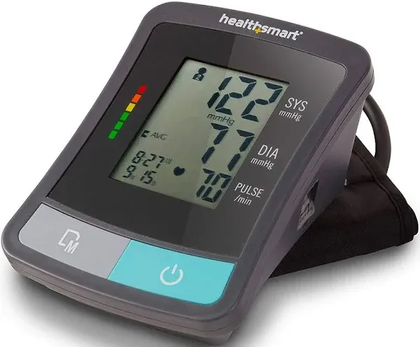 New HealthSmart Digital Standard Blood Pressure Monitor Pulse Rate G-01