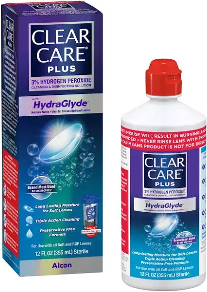 Clear Care Plus Cleaning Disinfecting Solution