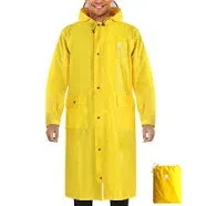 Anyoo Hood Rain Poncho Waterproof Lightweight Raincoat for Men Women Adult with 