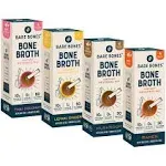 Bare Bones Bone Broth Instant Powdered Mix, Variety Pack, 4 Ramen, 4 Mushroom, 4 Lemon Ginger and 4 Thai Coconut, 15g Sticks, 10g Protein, Keto & Pal