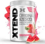 Watermelon Explosion BCAA Powder - Sugar-Free Muscle Recovery Drink - 30 Serving