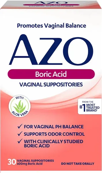 AZO Boric Acid Vaginal Suppositories