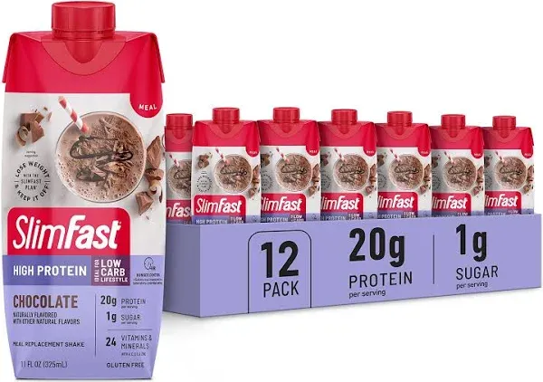 SlimFast Advanced Energy High Protein Meal Replacement Shake