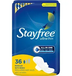 Stayfree Ultra Thin Regular Pads with Wings