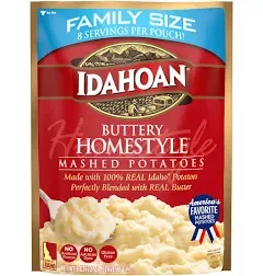 Idahoan Mashed Potatoes, Buttery Homestyle, 4 oz