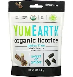 YumEarth Organic Black Licorice - 5 oz bag