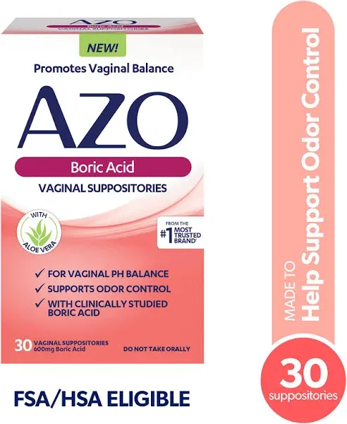 AZO Boric Acid Vaginal Suppositories