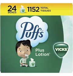 Puffs Plus Lotion with Vicks Facial Tissues