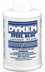 DYKEM STEEL BLUE LAYOUT/STAININ<wbr/>G FLUID 8oz BRUSH-IN-CAP #80400