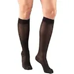 Second Skin Women's Sheer 15-20 mmHg Diamond Pattern Knee Highs