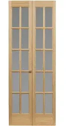 AWC Traditional Divided Frosted Glass Bifold Door