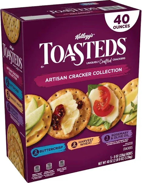 Kellogg's Toasteds Crackers Variety Pack