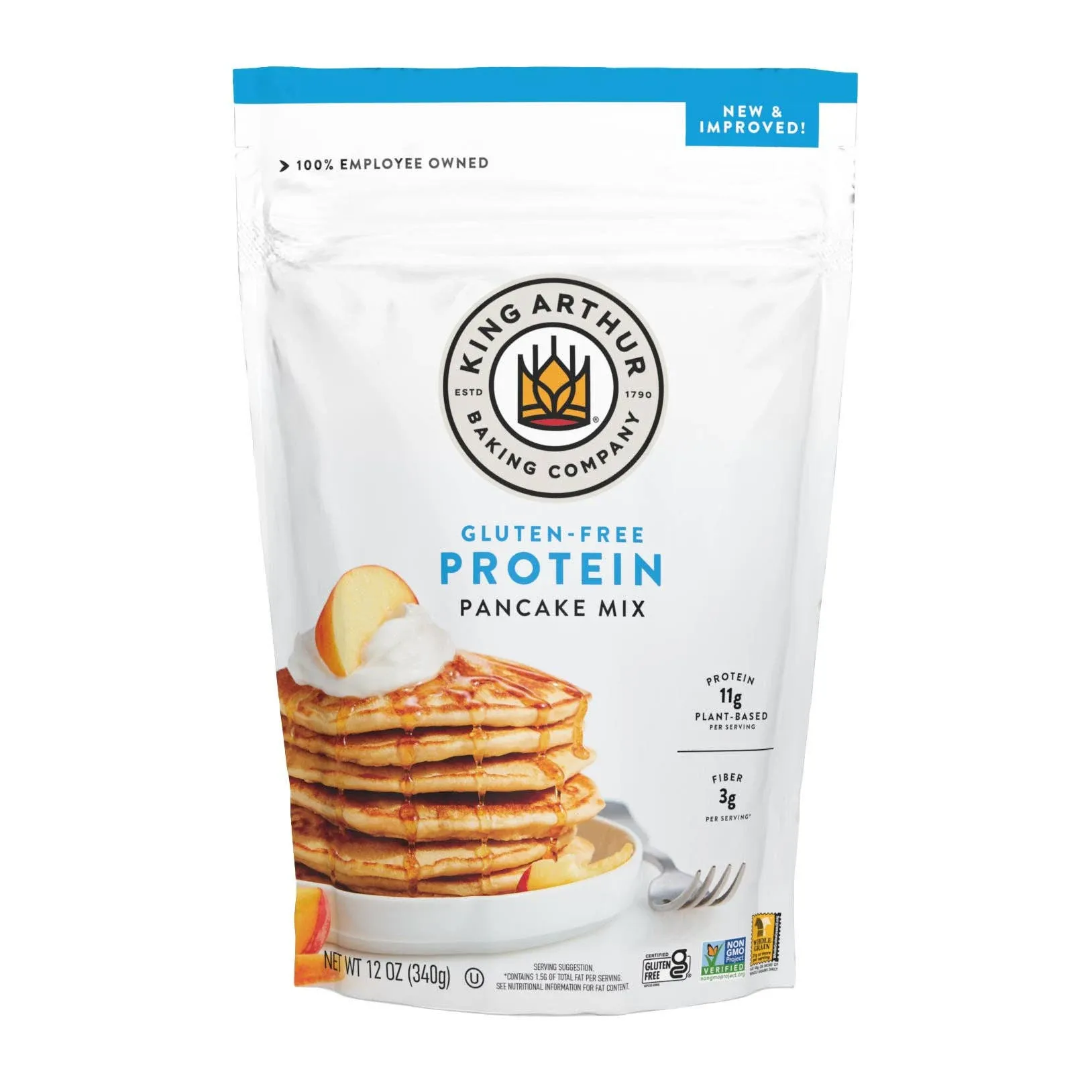 King Arthur Baking Gluten Free Protein Pancake Mix (12 oz)