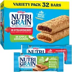 Kellogg's Nutri- Grain Soft Baked Breakfast Bars Variety Pack