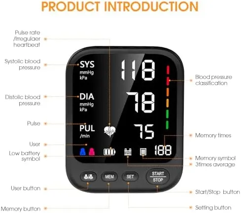 Blood pressure Machine , Automatic Upper Arm Blood Pressure