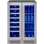 Zephyr 24" French Door Dual Zone Wine & Beverage Cooler