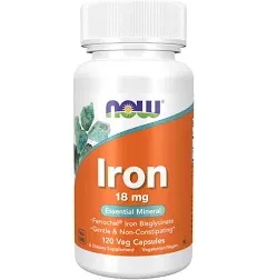 Now Foods Iron 18 mg