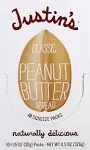 JUSTIN&#039;S Classic Gluten-Free Peanut Butter Spread Squeeze Pack 1.15 Oz 10 Pack