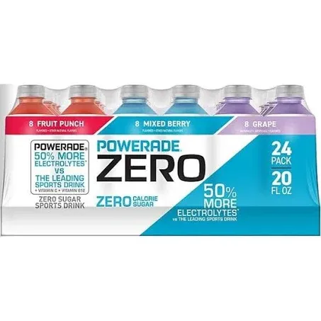 Powerade Sports Drink Variety Pack (20 fl. oz., 24 pk.)