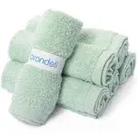 Brondell BR-TWL-03 Bamboo Resuable Bidet Dry Towels, Pack of 6, Mint