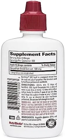 Vegan GSE Grapefruit Seed Extract, Liquid Concentrate, 2 fl oz (59 ml)