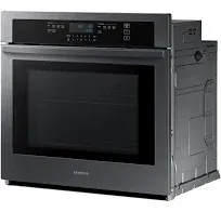 Samsung 30 in. 5.1 cu. ft. Electric Smart Wall Oven With Self Clean - Fingerprint Resistant Black Stainless Steel