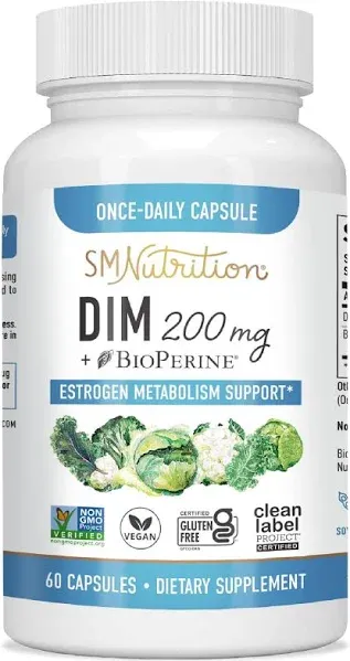 DIM Supplement 200 mg Estrogen Balance 120 Ct