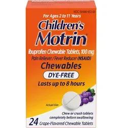 Children's Motrin Ibuprofen Chewable Tablets