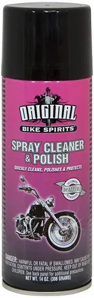 Original Bike Spirits Motorcycle ATV Spray Cleaner &amp; Polish 14 OZ 1039615