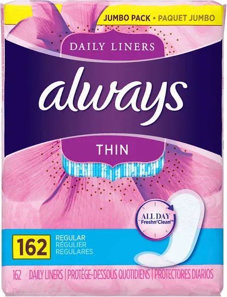 Always Liner, Regular, 0.2 lb, Lavender