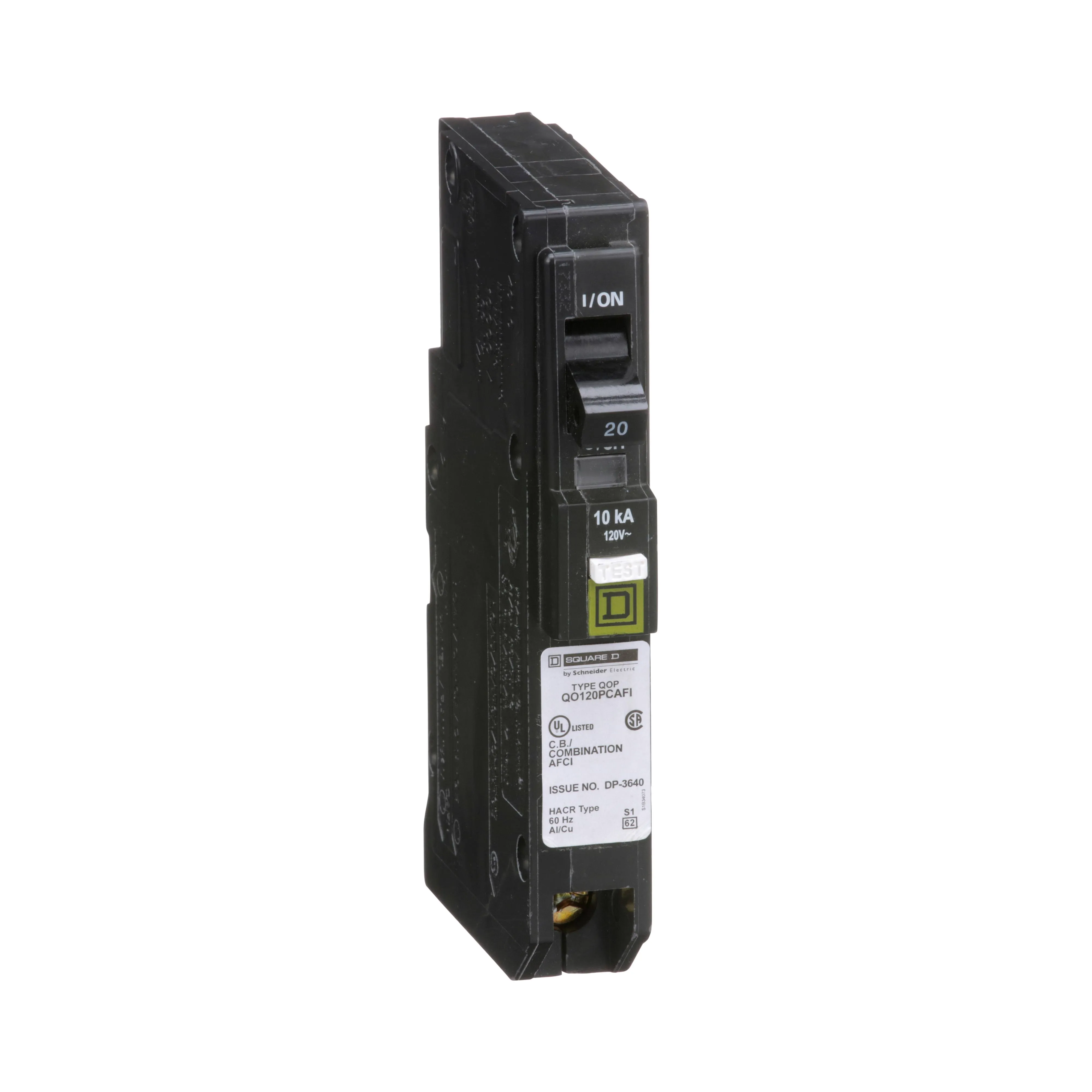 Square D QO120PCAFI 1 Pole Circuit Breaker