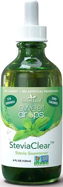 Sweet Leaf Sweet Drops Sweetener, SteviaClear - 4 fl oz bottle