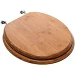 Comfort SEATS C3B2R220BN Toilet Seat Round Rattan Bamboo