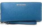 MICHAEL KORS
Leather Continental Wristlet Phone Case Wallet 
Teal
NWT