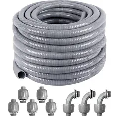 Ansgery Liquid-Tight Conduit and Kit 25ft