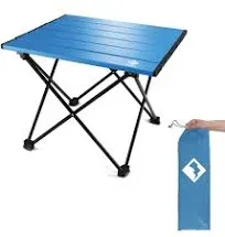 Ultralight Aluminum Folding Portable Camping Side Table with Carry Bag